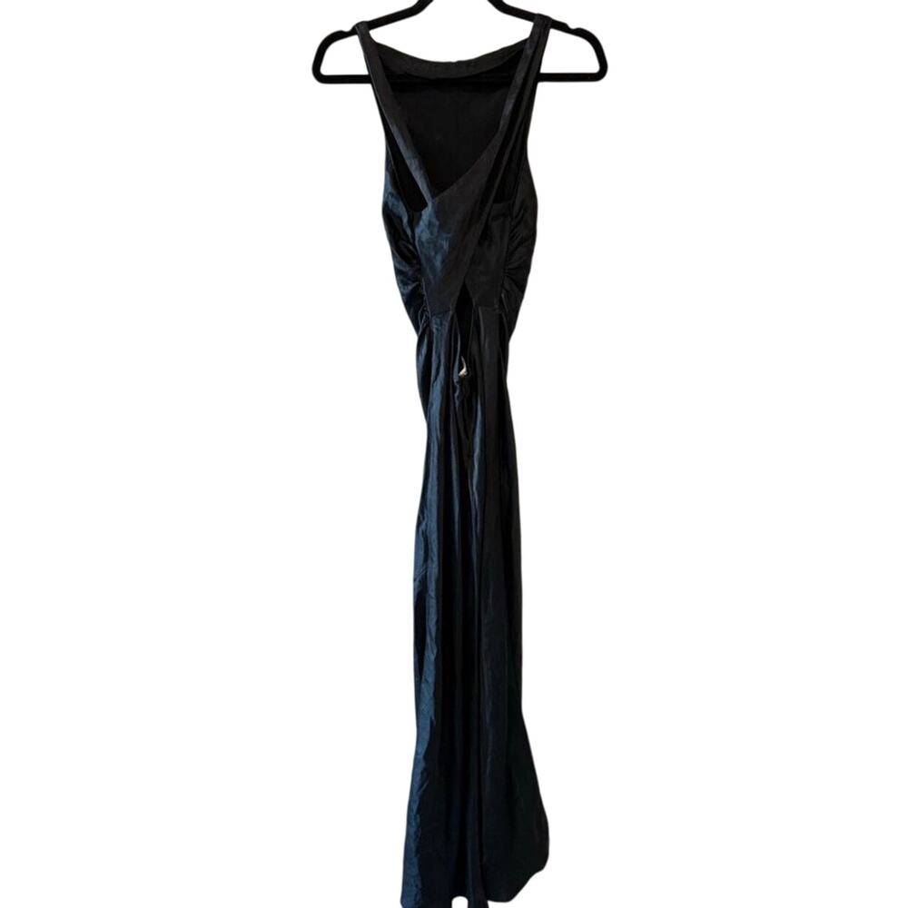 New Reformation Casette Silk Dress - Picture 3 of 5